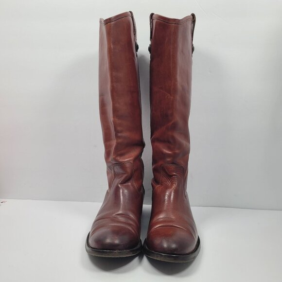 Frye Melissa Button Tall Knee Pull On Women's Brown Boots 77167 US Size 7.5B - Picture 3 of 15